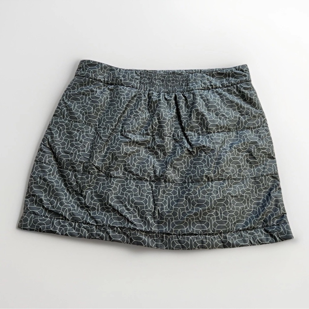 MOUNTAIN HARDWEAR Trekkin Insulated Thermal Nylon Quilted Mini Skirt Sz L - Picture 2 of 6